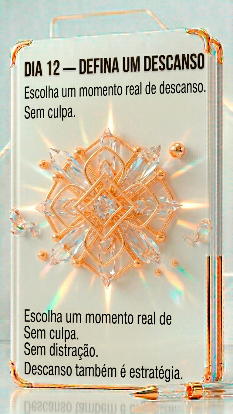 DEFINA UM DESCANSO
